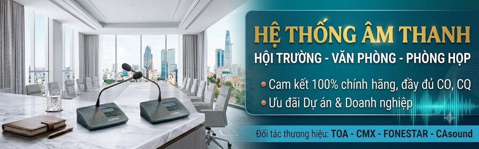 Hệ thống âm thanh hội trường - văn phòng - phòng họp